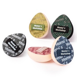 Momo's Workshop Mini Makeup Sponge Puff, Face Sponge for Foundation & Concealer, Makeup on Details Targeted, Travel Friendly & Reusable 5pcs