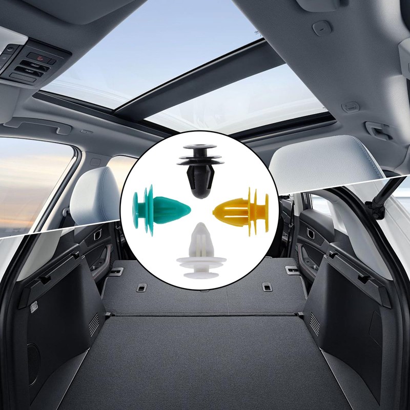 60 PCS Car Panel Clips, Four Sizes Ranging from 8mm