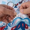 Curtain Clips with Rings, Pack of 30, in Silver Colours,
