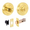 HANDLEZONE® Bathroom Toilet Door Thumb Turn and Release Deadbolt Kit