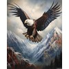 FUKVHIL Paint by Number Colouring, Animal Eagle Bird Landscape, Easy