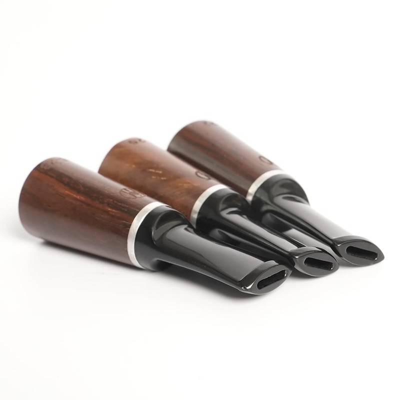 Ebony Cigar Tips Mouthpieces Wooden cigar holder 20-28 Ring (3