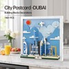 KGUMVXR Dubai City Postcard Building Block Set Picture Frame Building