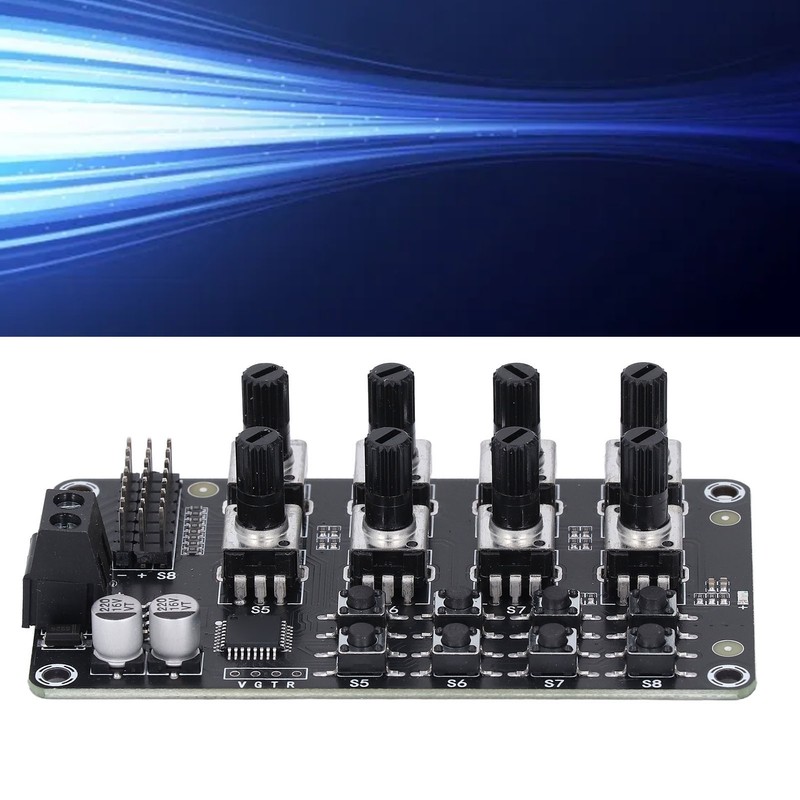 Rotating Knob 8 Channel Servo Controller Control Board with High