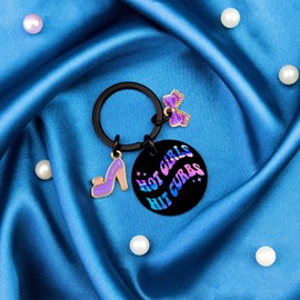 Girls Easter Basket Stuffers 16th 18th Birthday Gifts For Teens Girl 16-18 Daughter Sister Car Accessories for Women Hot Girls Hit Curbs Cute Keychain Trendy Stuff Funny Girly Purple Gifts Ideas