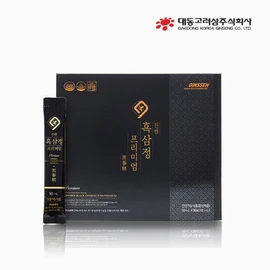 Black ginseng extract, 90 capsules, Algae 3, ginsenoside, domestic 6-year-old stick, approved by the Ministry of Food and Drug Safety, 30 packets / 흑삼 진액 구증구포 알지3 진세노사이드 국내산 6년근 스틱 식약처 인정 30포