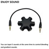 Typheoniks 5-Jack Audio Headphone Splitter for 3.5mm Devices Multi Earphone