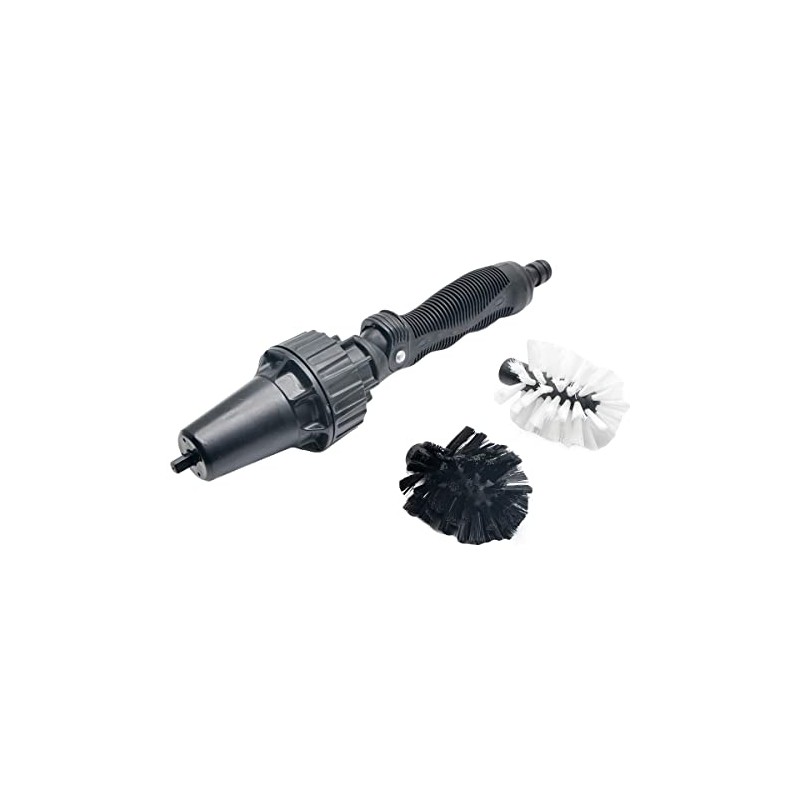 MASO H842919 Wheel Cleaning Brushes Water-driven Rotating Washing Brushes for