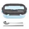 1L Bento Box 304 Stainless Steel Compartment Leak Proof Portable