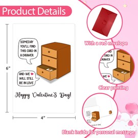 HEYINSHEN Valentine's Day Card for Her Him Funny Valentine's Day Card for Woman Man Funny Anniversary Card for Her Him Romantic Anniversary Card for Her Funny Anniversary Card for Her with Envelopes
