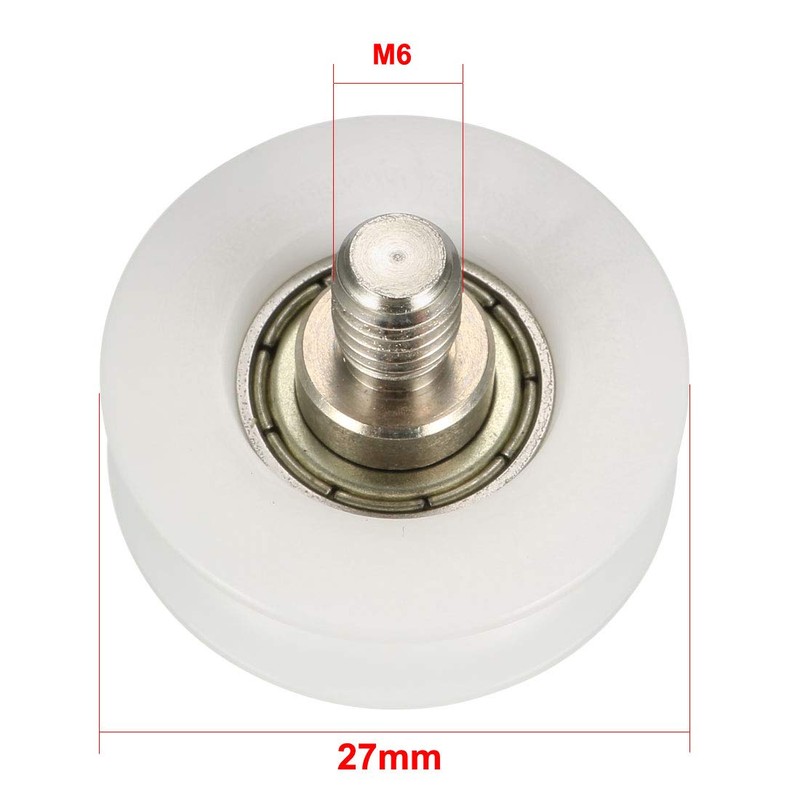 sourcing map Bearing Roll with Threaded Rod 29 x 9