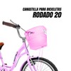 Piago Canasta Canastilla para Bicicleta de Acero Plastificado Varios Rodados