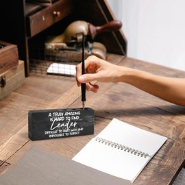 Funny Office Gift for Coworker Men Women Cute Rustic Wooden Pencil Holder for Home Office Funny Office Deor Gift for Friends Boss Lady Coworker Funny Desk Organizer Gift for Office Home,WWBDESK15