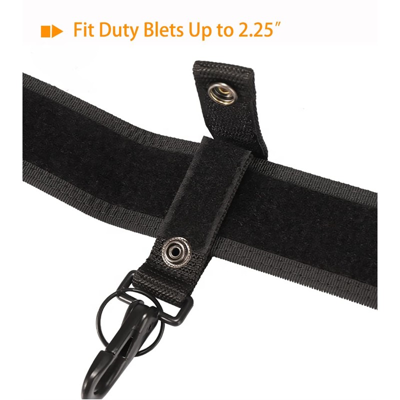Nylon Belt Keepers with Key Holder,(4+1) Pack,Police Military Equipment Accessories,