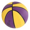 Rubber Basketball, Yellow Purple Wearproof Leakproof Training Basketball for Basketball