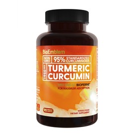BioEmblem Turmeric Curcumin Supplement with BioPerine, 30-Day Supply