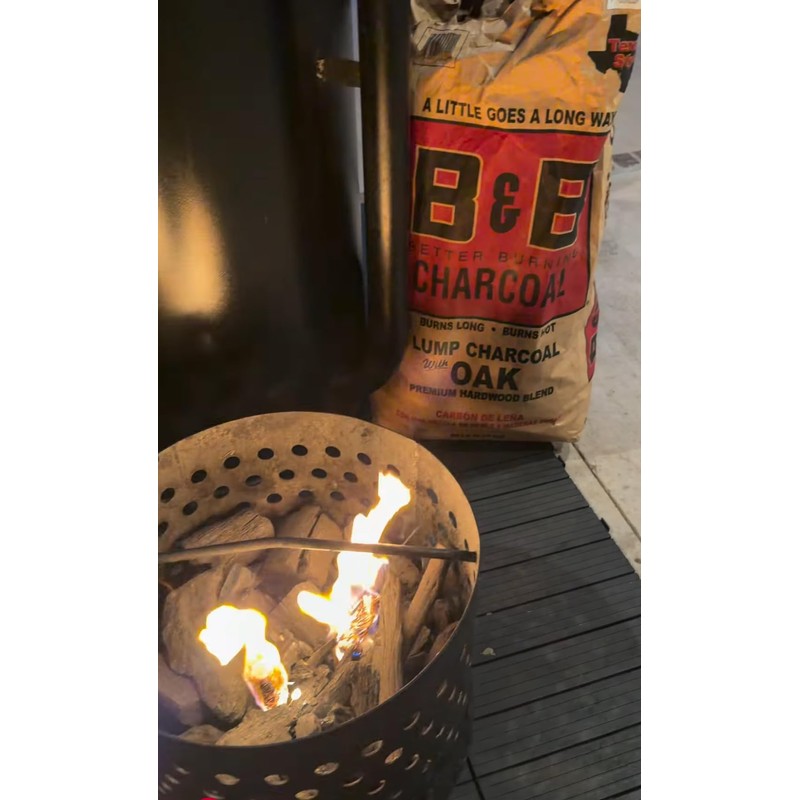 B&B Better Burning Texas Style Lump Charcoal BBQ Gift Bundle