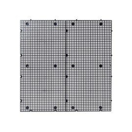 ALEGI Aquarium Grid Isolate Board Divider Fish Tank Bottom Black Filter Tray Plastic Crate (4pcs Black)