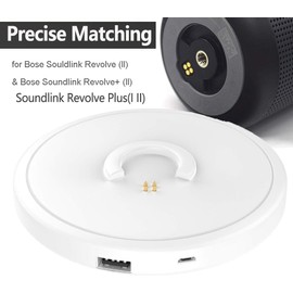 Toxaoii Replacement Charging Dock Cable Compatible with Bose Soundlink Revolve/Soundlink Revolve + (Series II), Revolve Plus/Plus 2 Portable Waterproof Speakers (White)