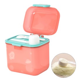 480ml Milchpulver Aufbewahrungsbox, Luftdichte Milchpulver-Spender, Tragbarer Milchpulver-Kasten mit Löffel und Gabel, Milchpulver Behälter zur Aufbewahrung von Baby Milchpulver, Obst, Lebensmitteln