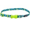 Coastal - Li'l Pals - Adjustable Patterned Dog Collar, Green
