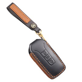 Ysbxitu Key Case with Key Fob Fits Volkswagen Key Case Cover Case Fits VW Touareg 2018-2022 Remote Key Remote Control Cover Gift Idea Accessory Black