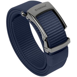FAIRWIN Men's Belts Casual Ratchet Nylon Belts for Men Golf Big and Tall Men's Belts Designer Blue Belt Ratcheting Webbing