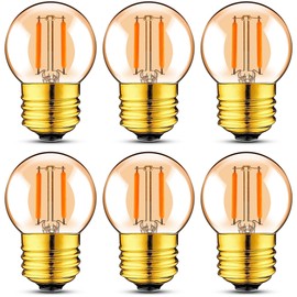 Genixgreen G40 Vintage 1W LED Filament Warm White 2200K Gold Plated Glass ES LED Antique Edison E27.