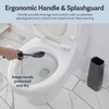 Casabella Hygenic Toilet Bowl Brush with Caddy, Black