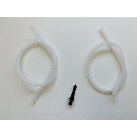 Jura 2x milk hose tube (36cm) for frothing nozzles + nipple connectors #69490, suitable for all Jura Cool Control devices and Jura milk containers