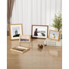 Marsmiles 5x7 Wooden Picture Frame, USA-Sourced Natural Oak Solid Wood