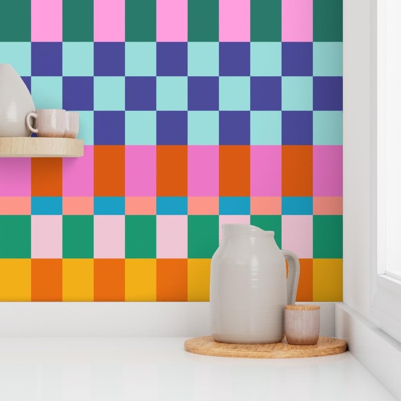 Peel & Stick Wallpaper 3ft x 2ft - Bright Retro