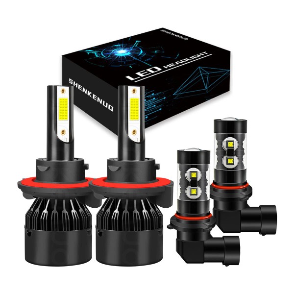 SHENKENUO Para For Ford F 150 05-2014 LED Faros delanteros