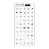 SELECOCO Shortcut Label Icon Seal for Illustration Tools Label Diameter