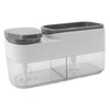 2 in 1 Kitchen Sink Dish Soap Dispenser Sponge Holder