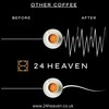 24Heaven Classic Half Caff Coffee Beans, 247g, Less Caffeine, All