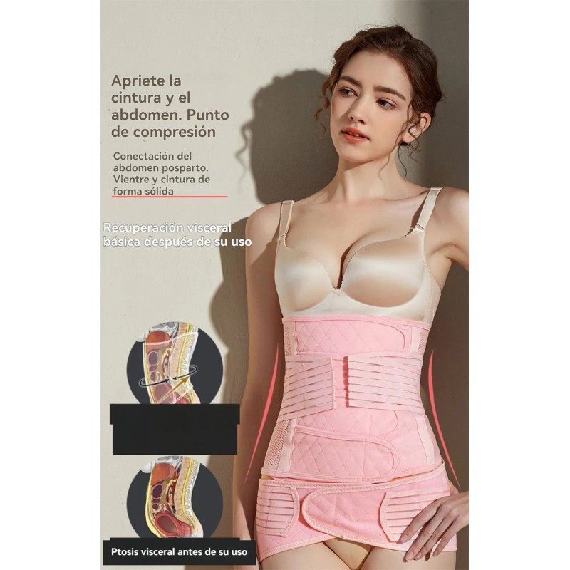 Faja Postparto Cinturón Cintura/pelvis Cesárea 2 En 1