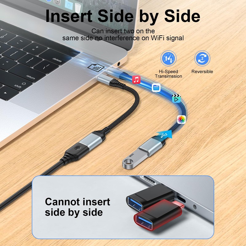 USB C to USB Adapter - 5Gbps OTG Adapter USB3.0
