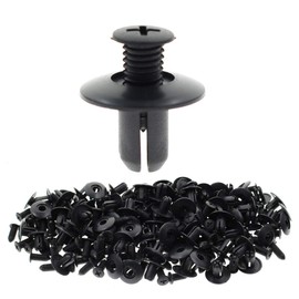 MOTOALL Nylon Fender Liner Door Trim Panel Bumper Shield Retainer Fastener Rivet Push Type Clips for 8mm Hole Ford Mazda Hyundai Kia MB-455-56143 86590-28000 Car Auto Body - 100pcs
