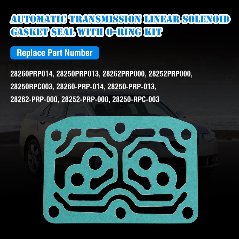 Automatic Transmission Linear Solenoid Gasket Seal with O-Ring Kit Compatible