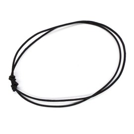 HUANIZI Set of 10 Adjustable Leathers Cords Necklace Rope Black Choker Necklace Cords Jewelry Findings for DIY Jewelry Making, 1.0mm