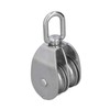50mm/2.0in Marine Pulley Double Roller 400kg Loading 304 Stainless Steel
