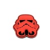 Stormtrooper Helmet Red PVC Airsoft Paintball Velcro Emblem Badge Patch
