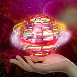 Flying Orb Ball Toys, 2024 Upgraded Hand Controlled Boomerang Hover Ball, Galaxy Ball, Cosmic Globe Boomerang, 360° Rotating Cool Fidget Spinner, Mini Drone Flyorb Toy Gift for 6 7 8 9 10+Kids Adults