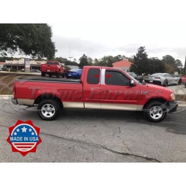 Made in USA - Trims Express 1997-2003 Ford F-150 Extended/Super Cab Chrome Pillar Post Trim Stainless Steel