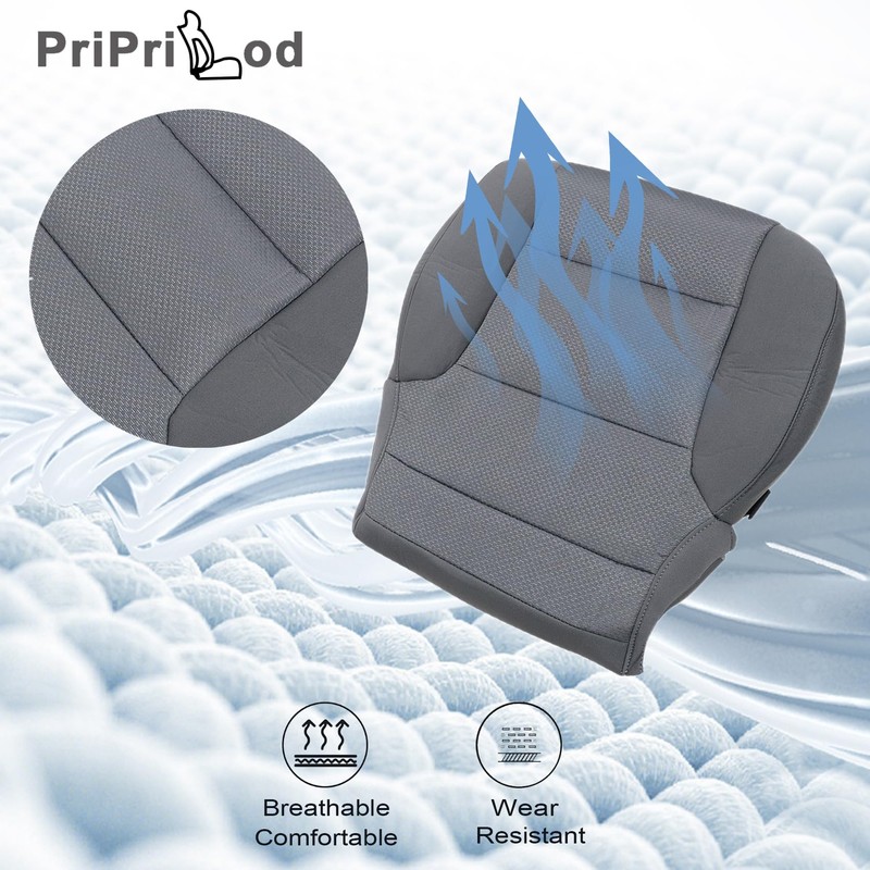 Priprilod Dark Ash Gray Cloth Driver or Passenger Side Bottom
