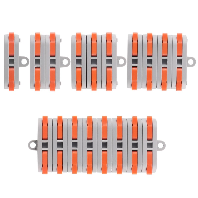 20 Pcs XHF Lever Wire Nut Connector with fixed hole