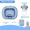 Inflatable Shampoo Basin and Bedside Shower Water Bag– Portable Hair