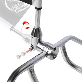 Gdcreestar 2X Motorcycle Foldable 90° Fag Flagpole Mount Fit for 1/2'' Tubular Luggage Rack Harley Touring Spring Honda Goldwing etc with American Flag and Punk Skull Flag 6.7'' x 10.2'' Flag