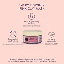 AATMANA French Pink clay Face Pack | Skin Firming | Natural Skin care Tightens Skin for Healthier Complexion -250 Grams